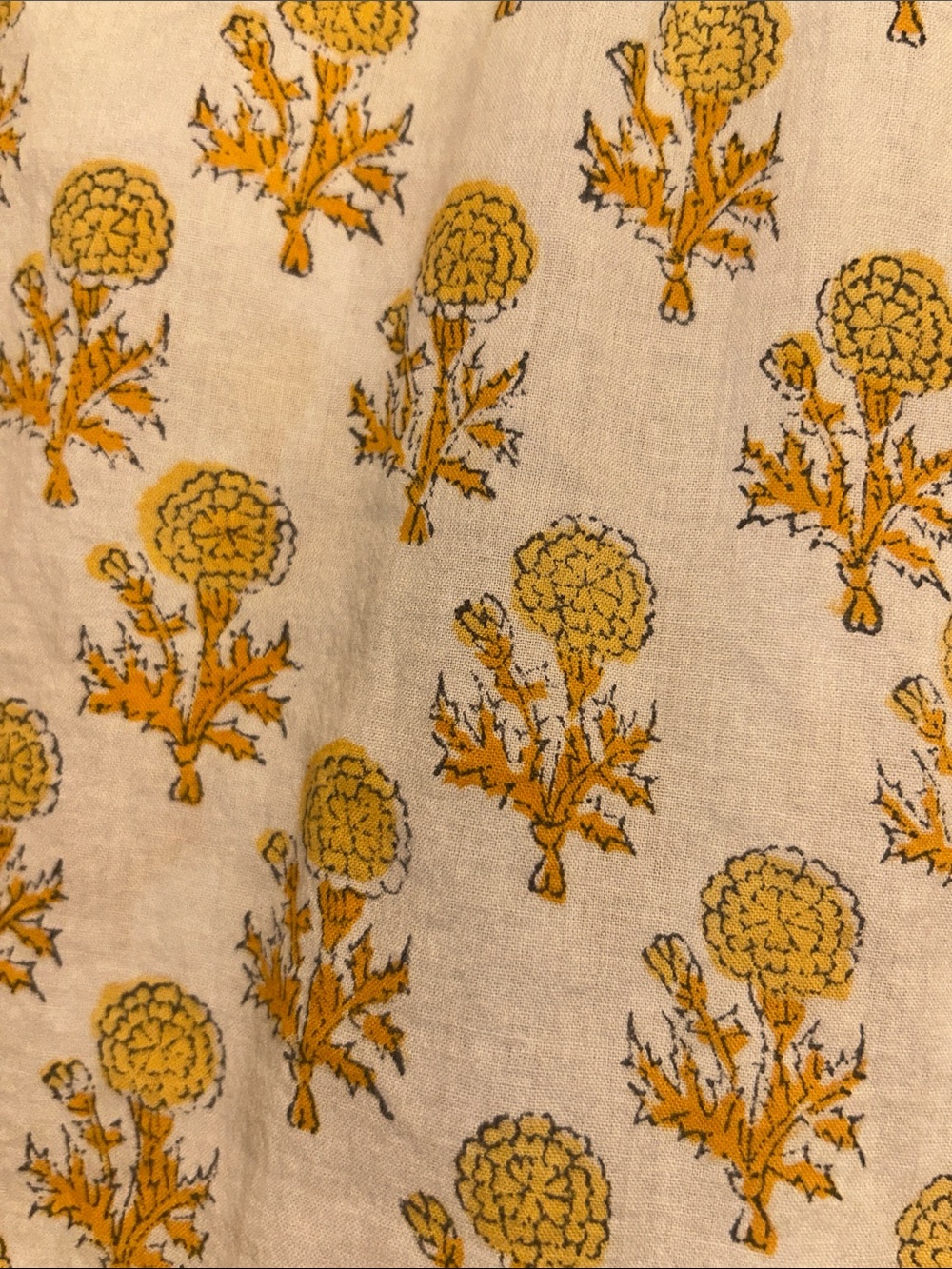 Emerson Fry Little Marigolds Mandarin Collar Organic Top - Picture 12 of 14